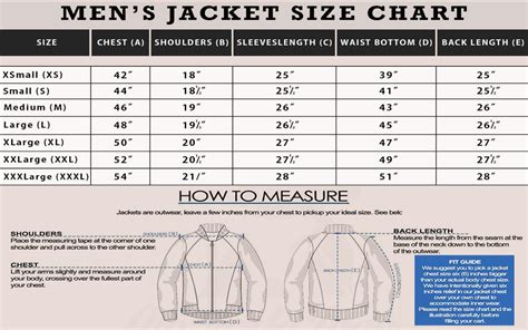 hermes jacket size chart